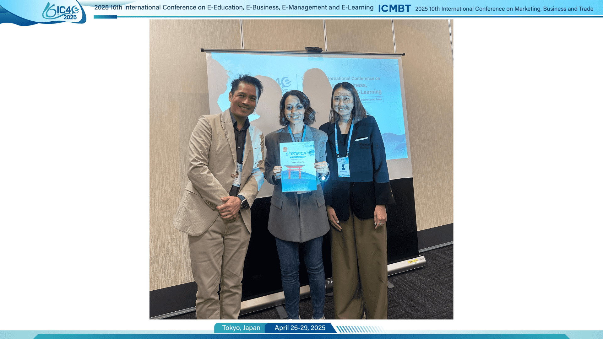 Best Presentation Award Winner - Onsite Session 15